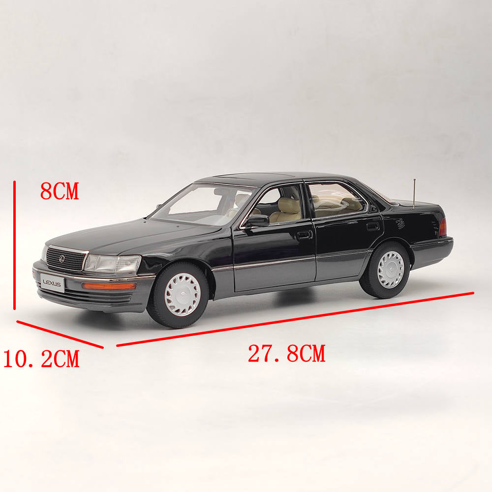 1/18 Toyota Lexus LS400 First Generation Black & Silver Diecast model Car  Collection