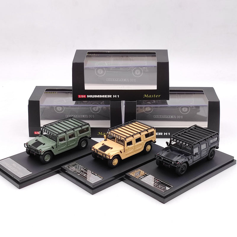 Master 1:64 Hummer H1 1999 SUV Diecast Toys Car Model Collection Limited Edition Gifts