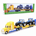 1:87 Siku 1837/1805 Farmer Low Loader With 2 John Deere Tractors Truck New Holland Trailer Diecast Toys Cars Models Hobbies Collection Gifts