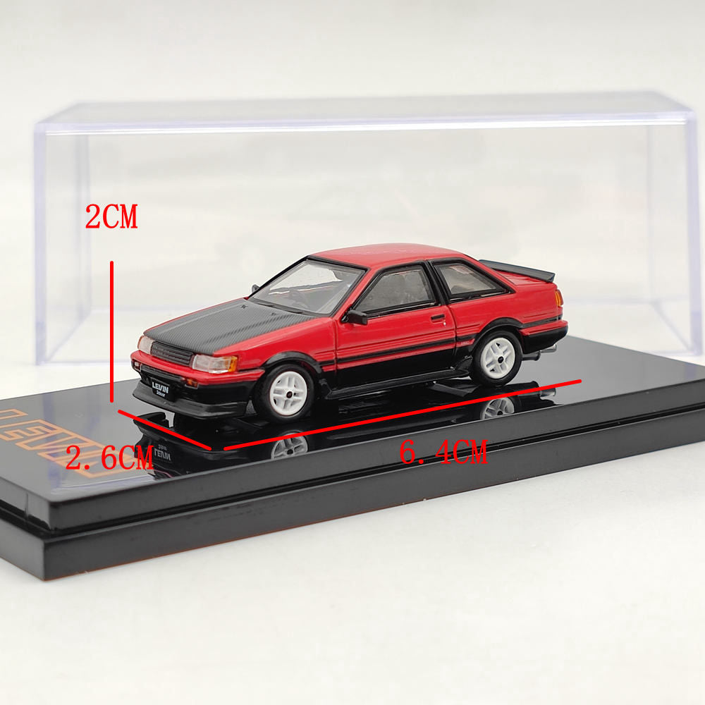 1/64 Hobby Japan TOYOTA COROLLA LEVIN AE86 2 Door TOM'S IGETA WHEEL HJ641035TRK Diecast Model Toys Car Limited Collection Gift