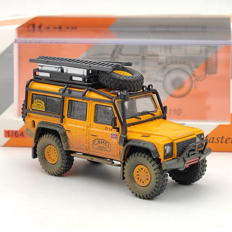 Master 1:64 Land Rover Defender 110 Camel Cup Dirty Version Diecast Toys Car Models Limited Collection Gifts