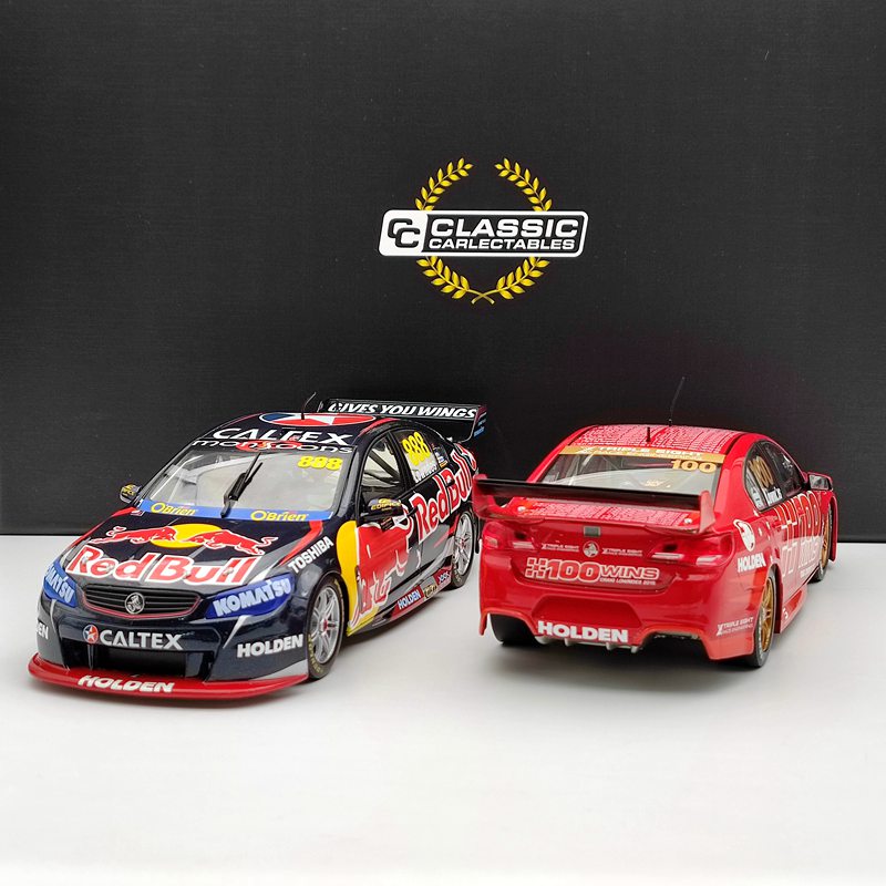 1:18 Classic Carlectables 18599 Craig Lowndes 100 ATCC/V8 Supercar Race Wins Twin Set Limited Diecast Model Collection Auto Gift