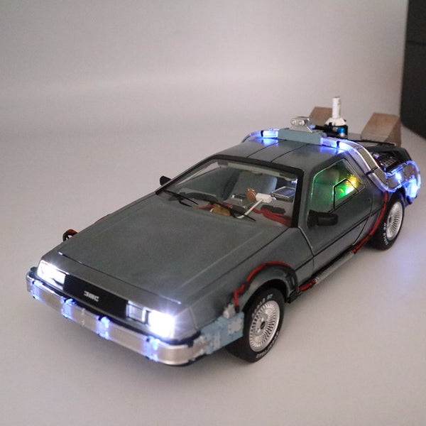 Hot Wheels 1/18 Super Elite Back To The Future Time Machine BLY44 Ultimate Editon Car Models Diecast Toys Hobbies Collection Gifts