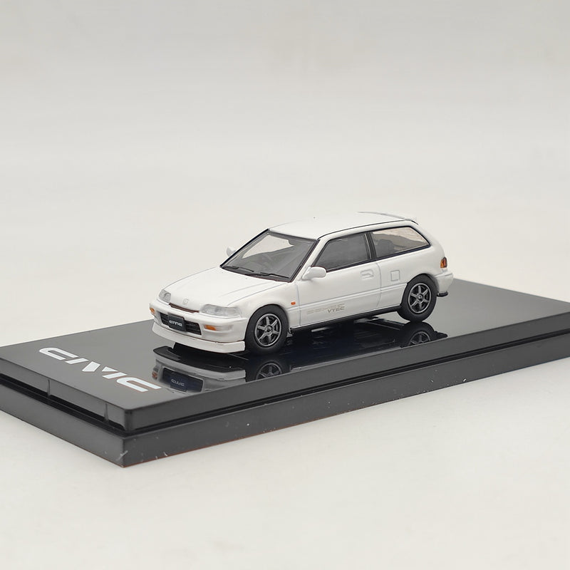 Hobby Japan HJ641031CW 1/64 Honda Civic (EF9) SiR Ⅱ Cstomized Version White Diecast Model Car Collection