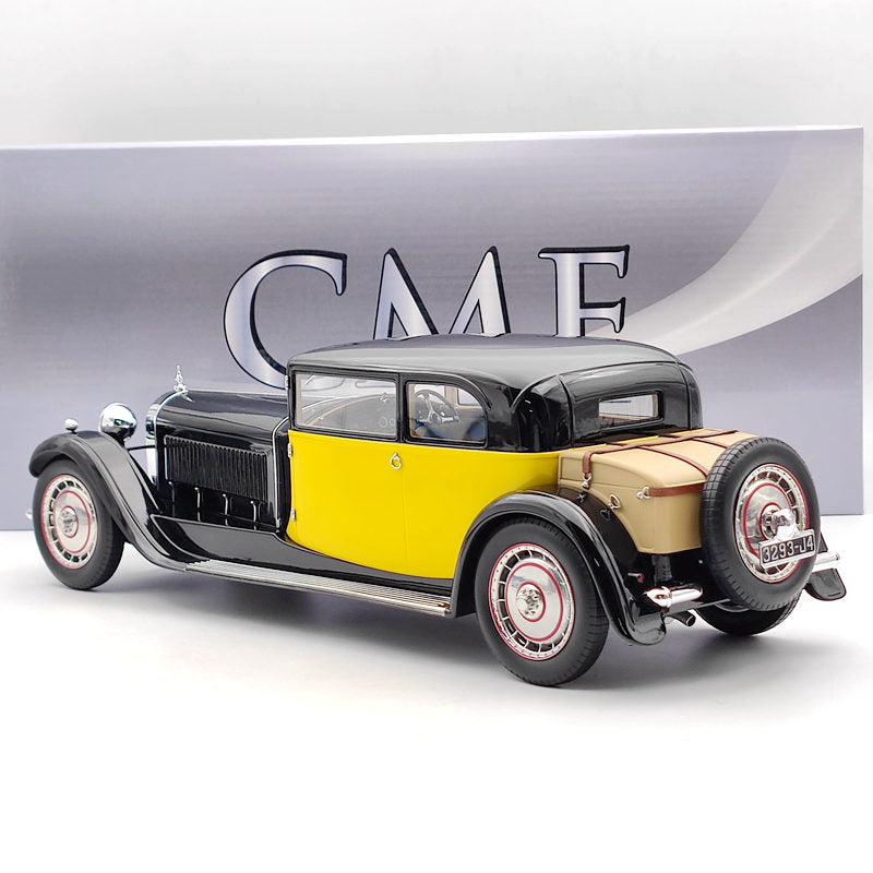 CMF 1:18 Bugatti Type 41 Royale By Weymann 1929 Black&Yellow CMF18170 Models Car