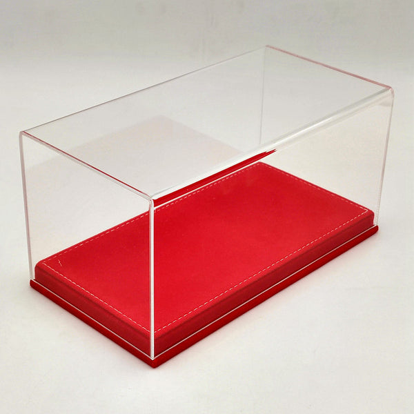 Acrylic Case Models Thicken Display Box Transparent Dustproof Red Flannel Bottom 23CM