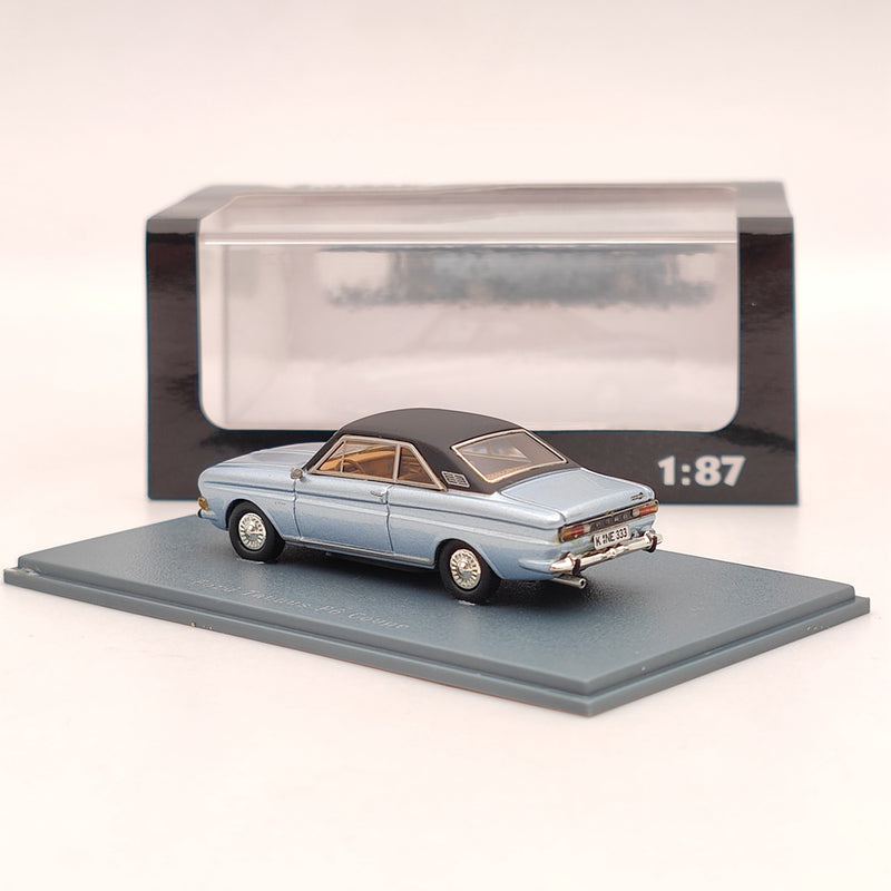 1/87 NEO SCALE MODELS Ford Taunus P6 Coupe Blue Resin Toy Car Limited Collection Gift
