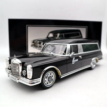 SCHUCO 1:18 Mercedes-Benz 600 HEARSE  FUNERAL CAR 1965 CARRO FUNEBRE black Resin Models Car