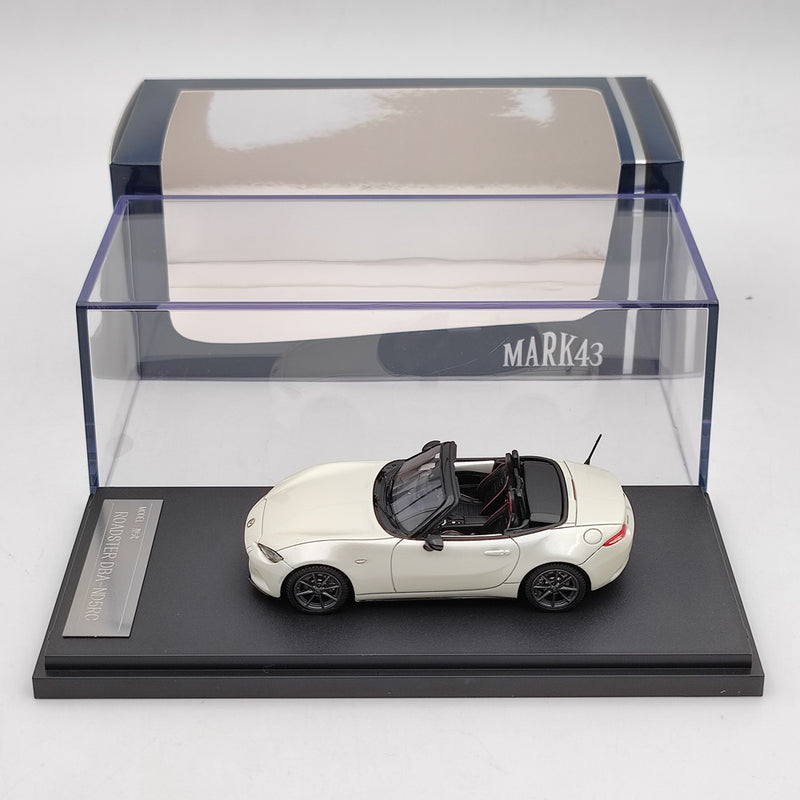 Mark43 1/43 Mazda Roadster RS(ND5RC) Convertible White PM4346RWP Resin Model Car Limited Collection Toys Gift
