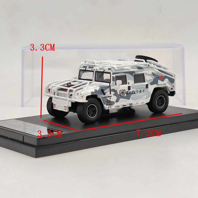 New Master 1:64 Hummer H1 1999 SUV Military Diecast Toys Car Models Miniature Vehicle Hobby Collection Gifts