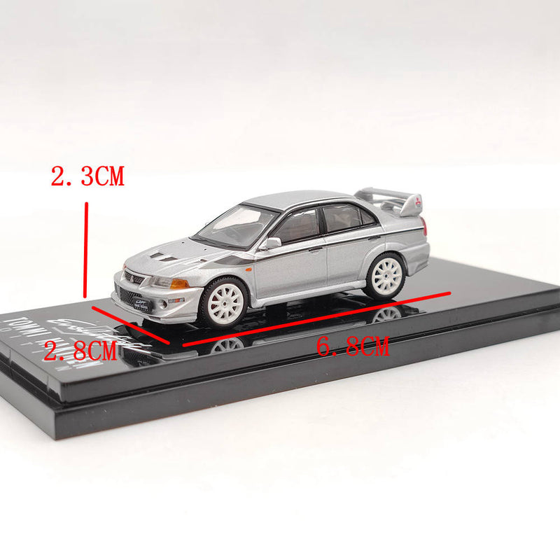 Hobby Japan HJ641033CS 1/64 Mitsubishi Lancer GSR Evolution VI T.M.E CP9A Silver Diecast Model Toys Car Limited Collection Gift