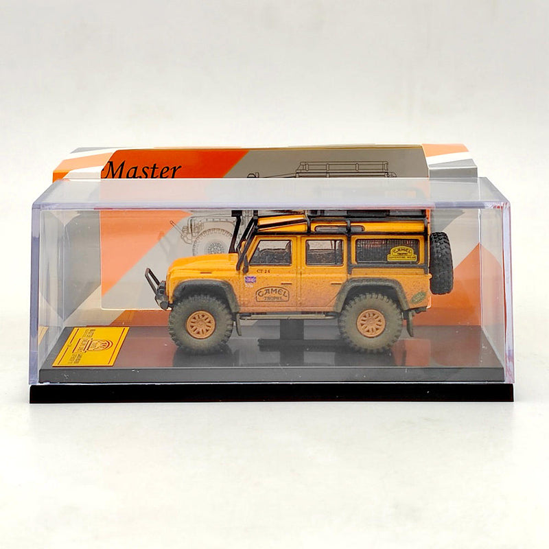 Master 1:64 Land Rover Defender 110 Camel Cup Dirty Version Diecast Toys Car Models Limited Collection Gifts