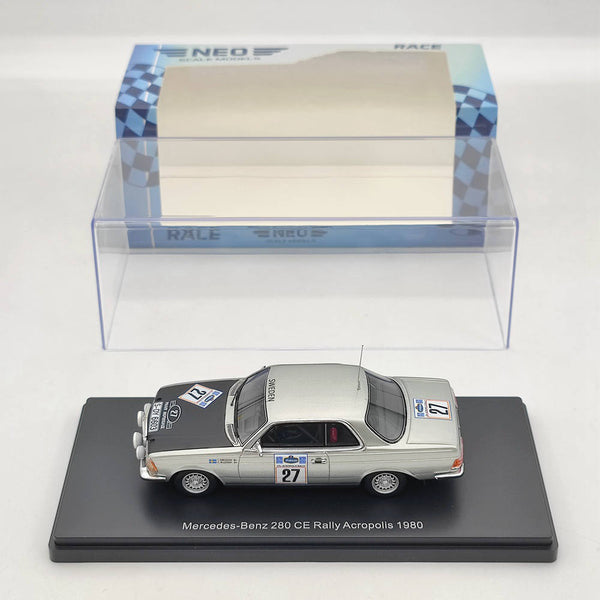 NEO SCALE MODELS 1/43 1980 MERCEDES BENZ 280CE  #27 Rally Acropolis NEO46672 Resin Toys Car Limited Collection