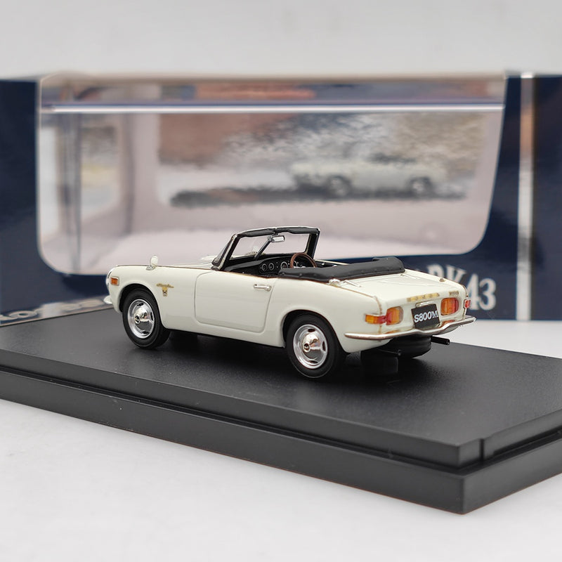 Mark43 1/43 Honda S800M White Convertible PM4349W Resin Model Car Limited Collection Gift