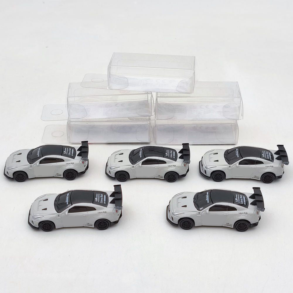 5PCS/10PCS SUM 1:87 Nissan GTR 34 Liberty Walk Diecast Models Toys Car Collection Auto Gifts