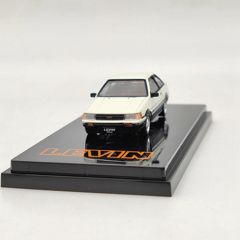 1/64 Hobby Japan TOYOTA COROLLA LEVIN AE86 GT APEX 2 Door White HJ641035AWK Diecast Model Toys Car Limited Collection Gift