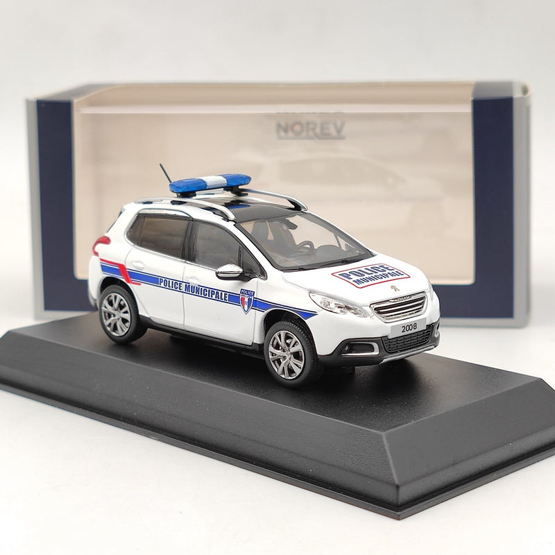 1/43 Norev Peugeot 2008 2013 Police Municipale White Diecast Model Cars Limited