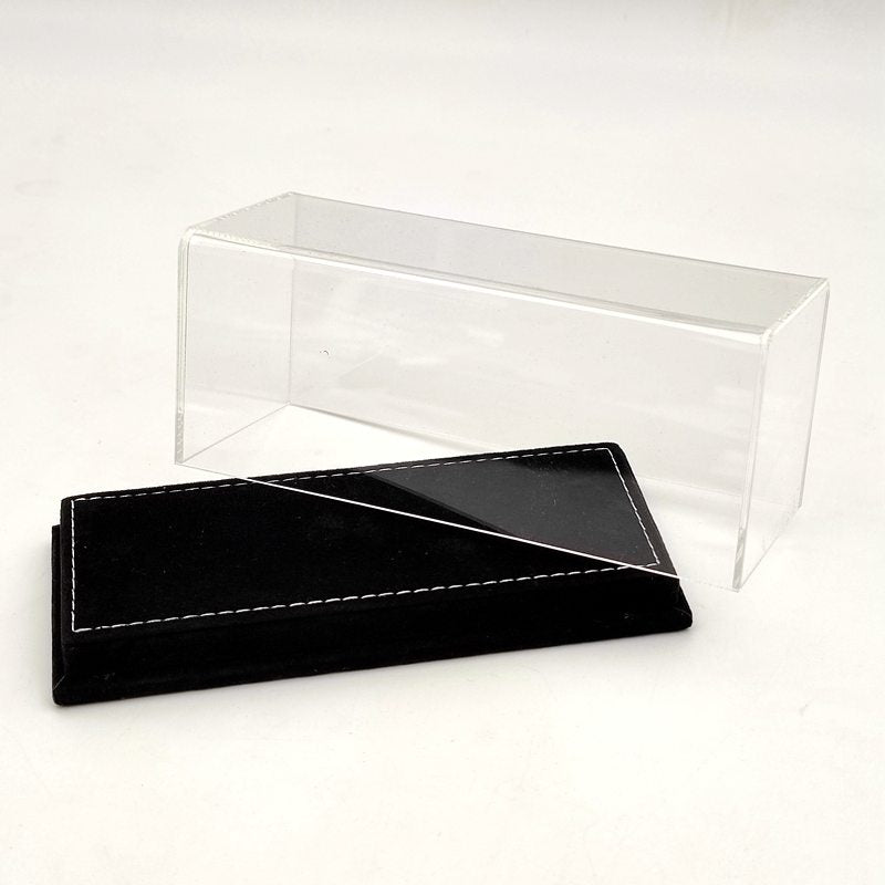 1:43 Thicken Acrylic Case Models Car Thicken Display Box Transparent Dustproof Black Flannel Bottom
