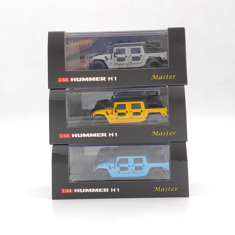 New Master 1:64 Hummer H1 Pickup Truck Shelf Diecast Toys Car Models Collection Gifts Limited Edition