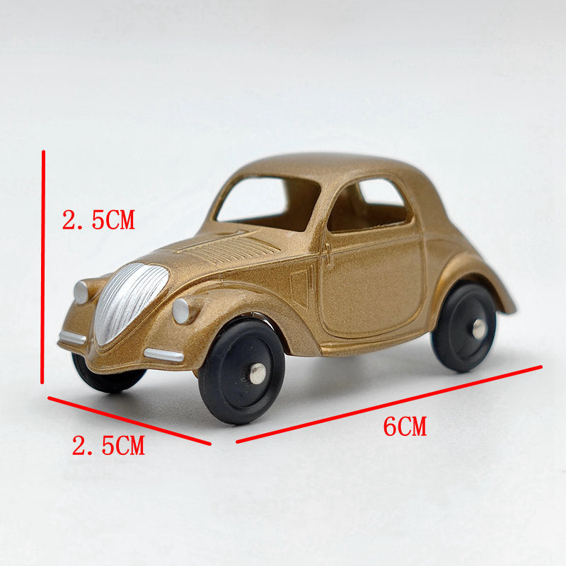 Hot DeAgostini 1:43 Dinky Toys 35A Simca 5 Brown Metal Diecast Car Models Gifts Decorations