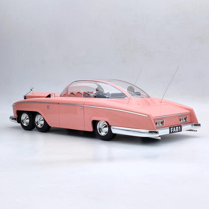 AMIE 1/18 Scale Rolls Royce Lady Penelope's Thunderbirds FAB1/FAB 1 Resin Toys Car Models Miniature Decoration Gifts Limited Collection
