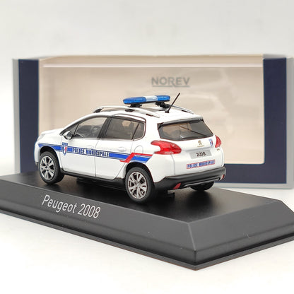 1/43 Norev Peugeot 2008 2013 Police Municipale blanc moulé sous pression modèle voitures limitées