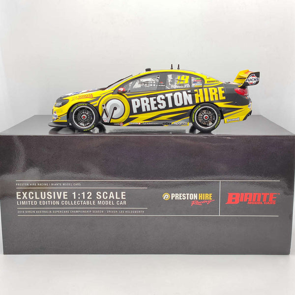 BIANTE #B12H16J 1:12 PRESTON HIRE RACING HOLDEN VF COMMODORE SUPERCAR 2016 RESIN TOYS CAR GIFT