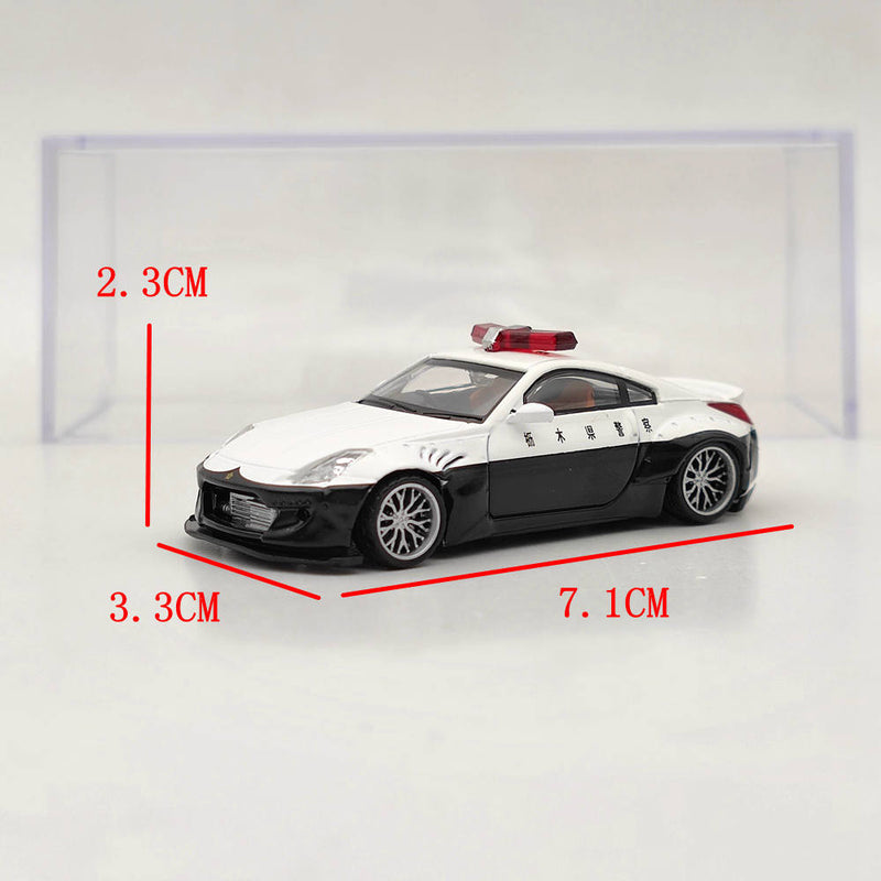 High Restore 1:64 Nissan 350Z Fairlady Z NFS Diecast Toys Police Car Models Limited Collection Gifts
