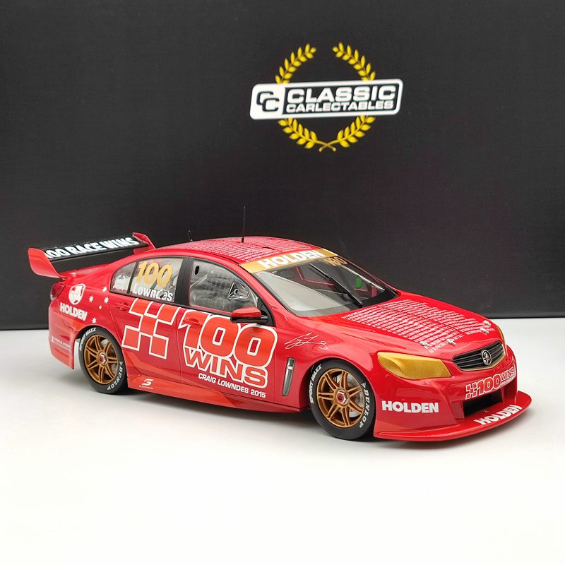 1:18 Classic Carlectables 18599 Craig Lowndes 100 ATCC/V8 Supercar Race Wins Twin Set Limited Diecast Model Collection Auto Gift