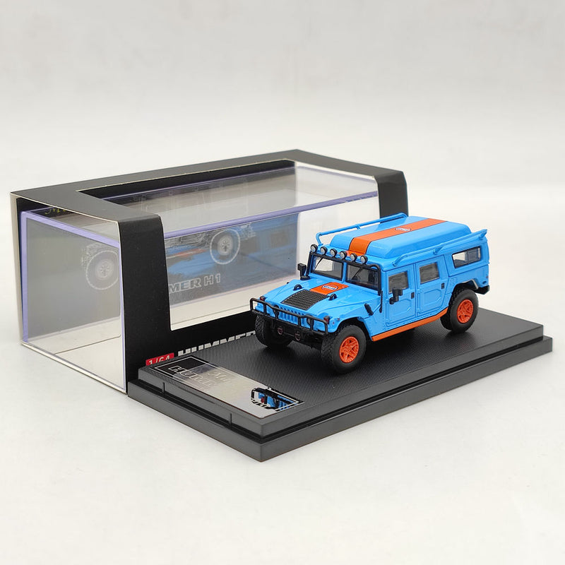 1:64 Master Hummer H1 SUV Civilian/Gulf Diecast Toys Car Models Miniature Vehicle Hobby Collection Gifts