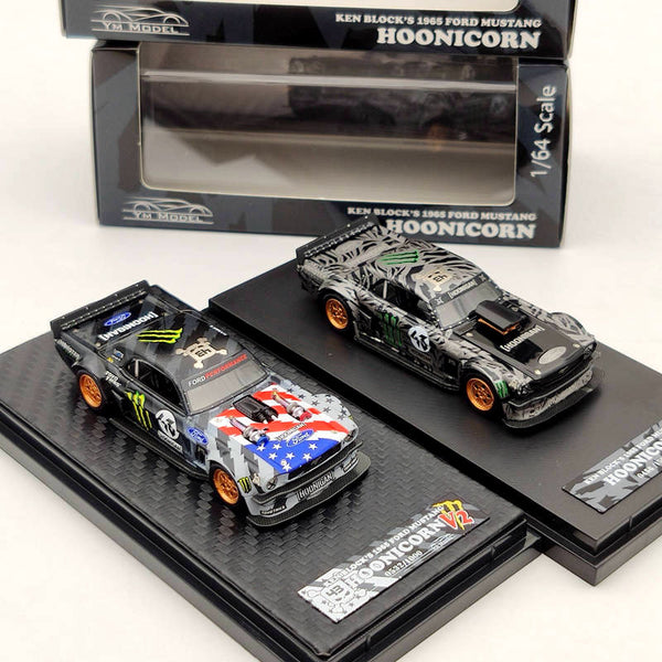 YM Model 1:64 Ford Mustang 1965 Ken Block's Hoonicorn #43 Resin Limited Edition Collection Car