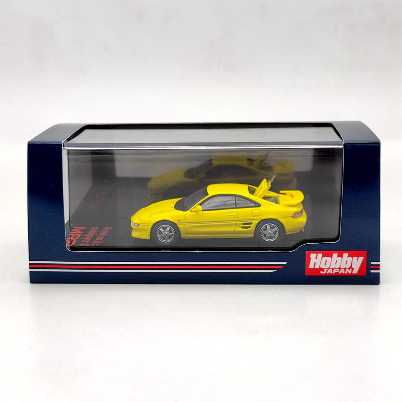 1/64 Hobby Japan TOYOTA MR2 SW20 GT-S Version Yellow HJ641045CY Diecast Model Toys Car Limited Collection