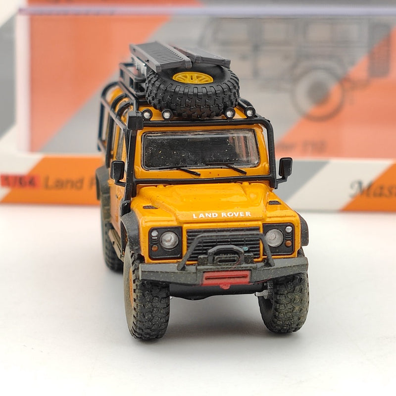 Master 1:64 Land Rover Defender 110 Camel Cup Dirty Version Diecast Toys Car Models Limited Collection Gifts