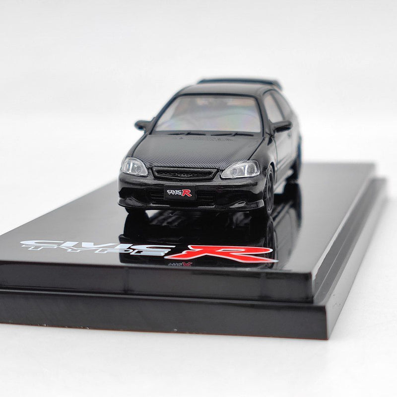 Hobby Japan HJ642016EBK 1/64 Honda Civic TYPE R (EK9) With Engine Display Model Diecast Toys Gift
