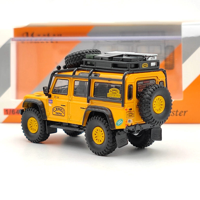 Master 1:64 Land Rover Defender 110 Camel Cup Collection Diecast Toys Cars Model Gifts Limited Edition yellow