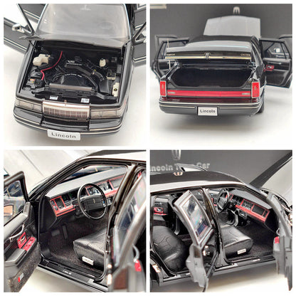 1/18 Lincoln Towncar V8 1993-1995 Super Diecast Toys Car models Collection (Leather seat)