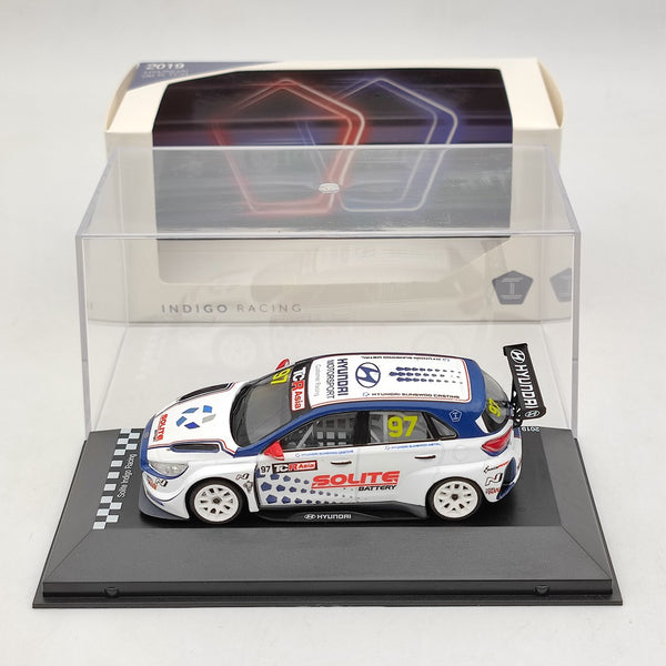 Solite Battery 1:43 Hyundai i30 N TCR 2019 #97 TCR Asia Overall P2 Indigo Racing Diecast Model Car Collection