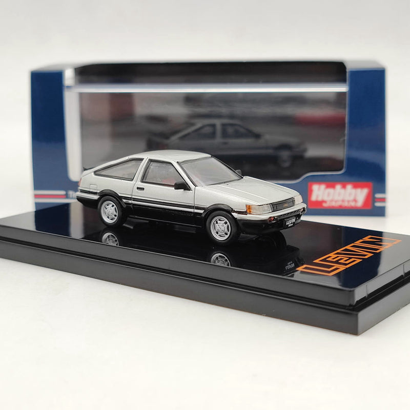 1/64 Hobby Japan TOYOTA COROLLA LEVIN AE86 3Door GT APEX 1983 Silver HJ641037ASK Diecast Model Toys Car Limited Collection Gift