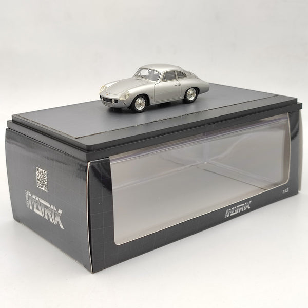 1/43 MATRIX-MODELS Porsche 356B 1600 Reutter Ghia-Aigle 1961 Silver MX41607-011 Resin Toy Car Gift