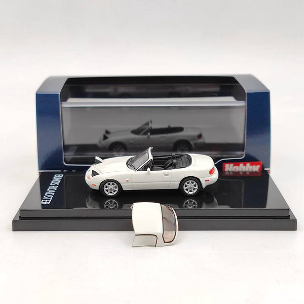 Hobby JAPAN 1:64 Mazda Eunos Roadster NA6CE White Open Headlights HJ641025ALW Diecaast Model car Collection Auto Gift