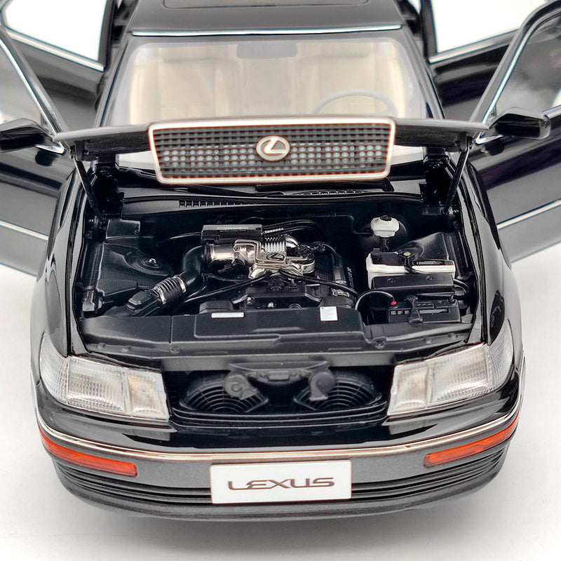 1:18 Toyota Lexus LS400 First Generation Diecast Model Collection Black & Gray