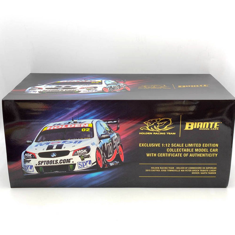 #B12H15X 1/12 HOLDEN VF COMMODORE V8 2015 TOWNSVILLE 400 PETER BROCK #02 RESIN TOYS CAR GIFT