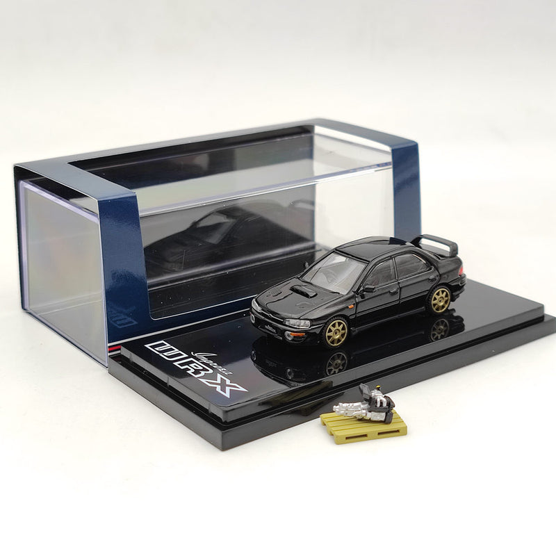 Hobby Japan 1:64 Subaru Impreza WRX GC8 1992 Version With Engine HJ642013BBK Diecast Model Toys Car Limited Collection