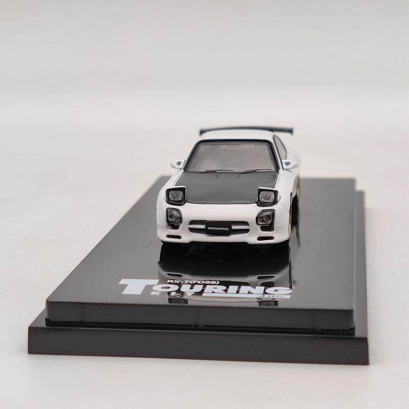Hobby Japan HJ643007BW 1/64 Mazda RX-7 FD3S A-Spec. GT WING White Diecast Model Toy Car Gift