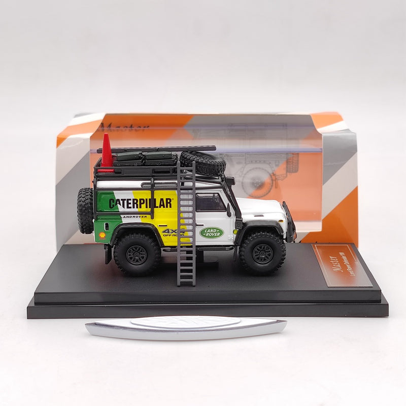 Master 1:64 Land Rover Defender 110 Caterpillar 4x4 Diecast Models Toys Car Limited Collection Gifts