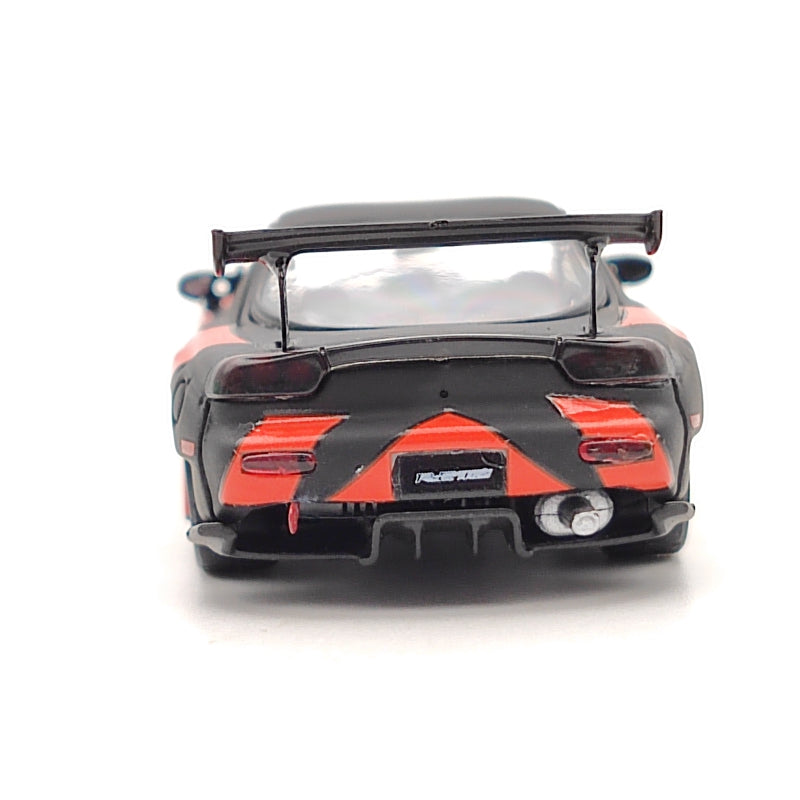 Master 1:64 Mazda RX-7 FD3S Amemiya Jurassic Sub-black Diecast Models Toys Car Collection Gifts