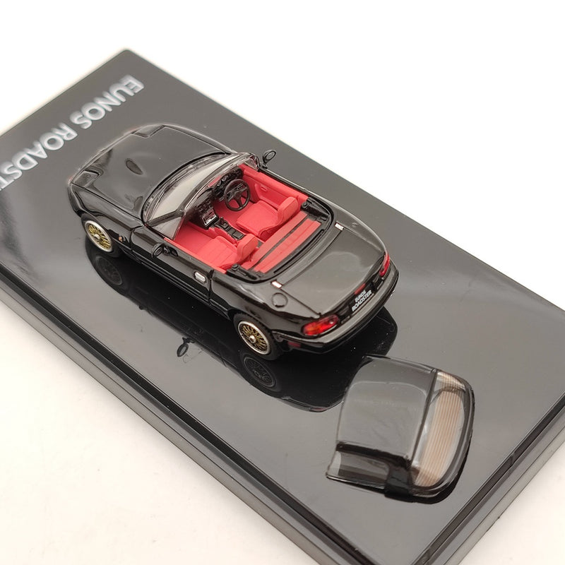 Hobby JAPAN 1:64 Mazda Eunos Roadster (NA6CE) S-Limited Black HJ641025DBK Diecast Model Car Collection Auto Toys