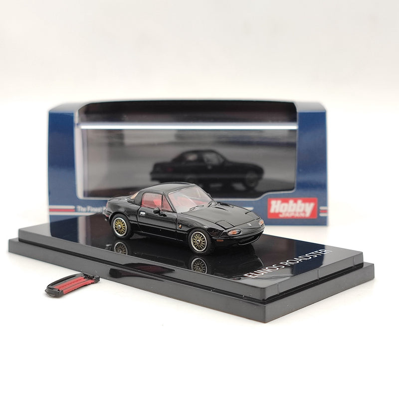 Hobby JAPAN 1:64 Mazda Eunos Roadster (NA6CE) S-Limited Black HJ641025DBK Diecast Model Car Collection Auto Toys