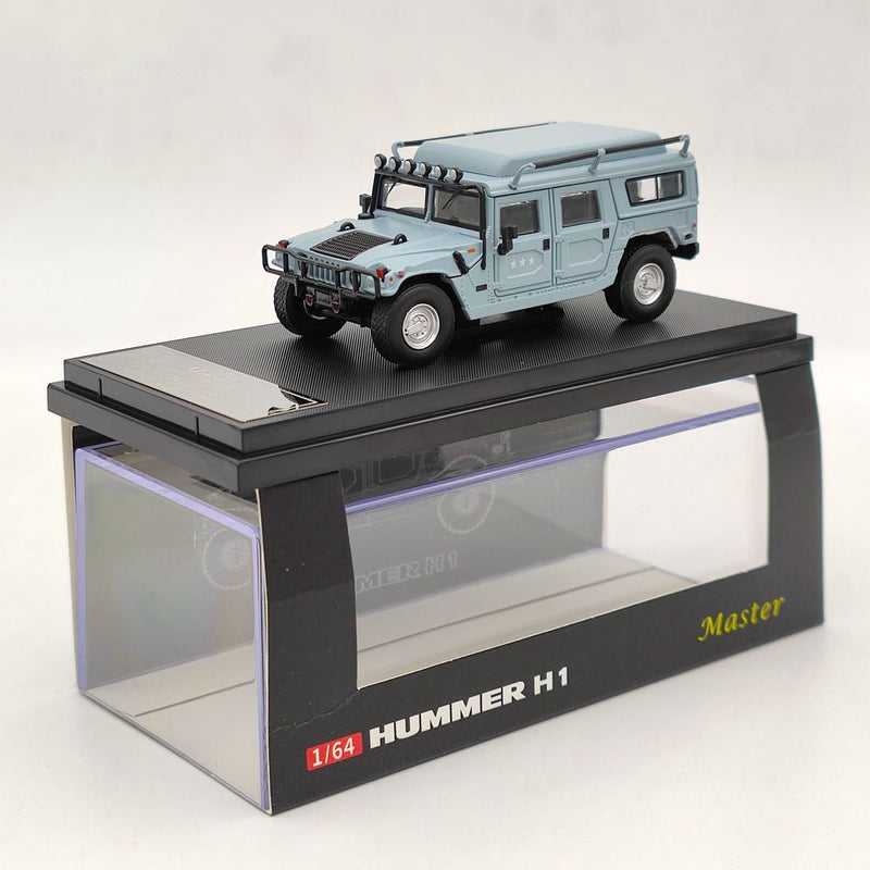 1:64 Master Hummer H1 SUV Civilian/Gulf Diecast Toys Car Models Miniature Vehicle Hobby Collection Gifts