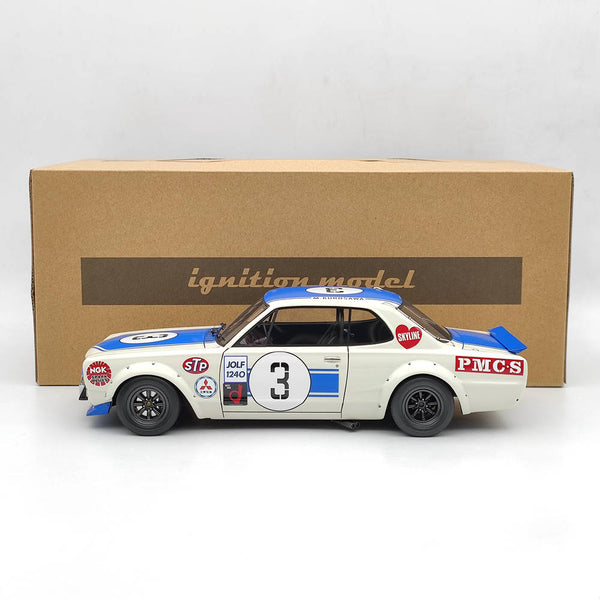 Ignition Model IG2018 1:18 Nissan Skyline 2000 GT-R (KPGC10) #3 1971 Resin Car Toys Gift